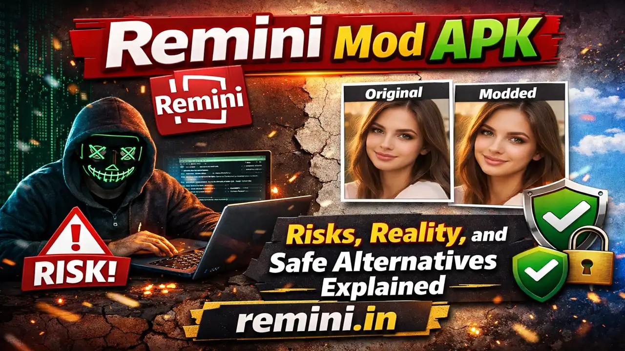 Remini Mod APK risks, reality, and safe alternatives explained with remini.in