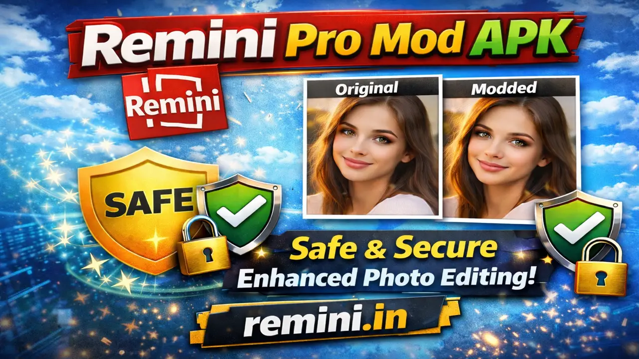 Remini Pro 2026 AI photo enhancer app interface preview