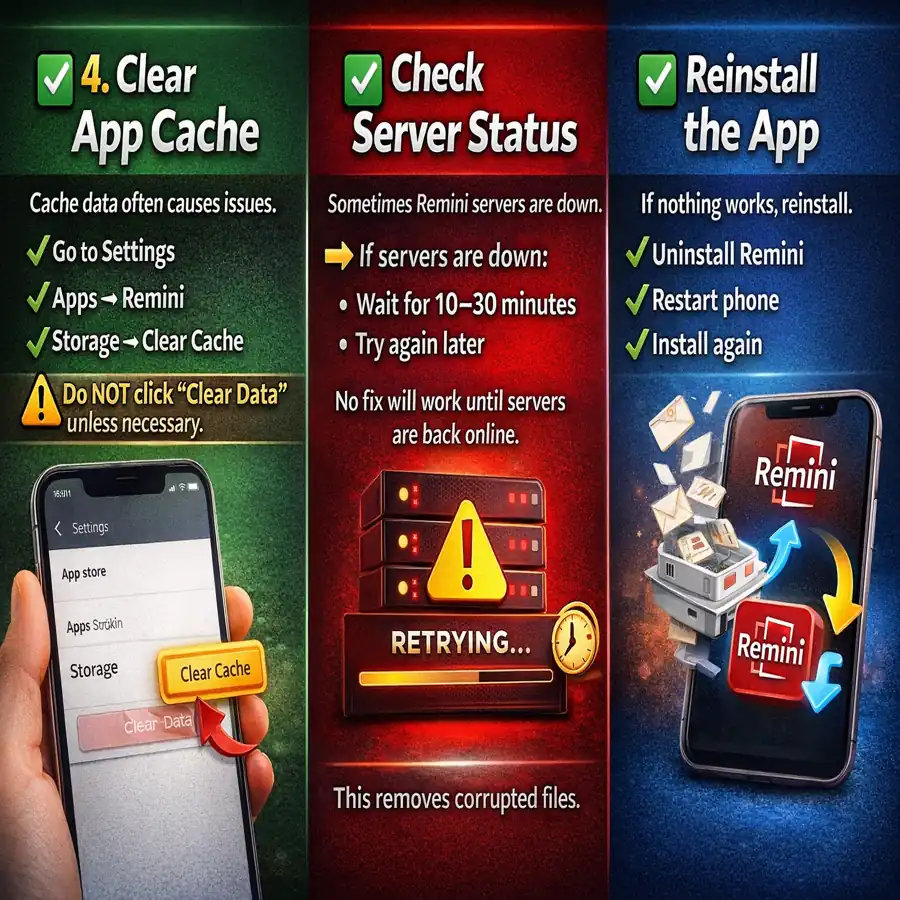 Remini app not working in 2026