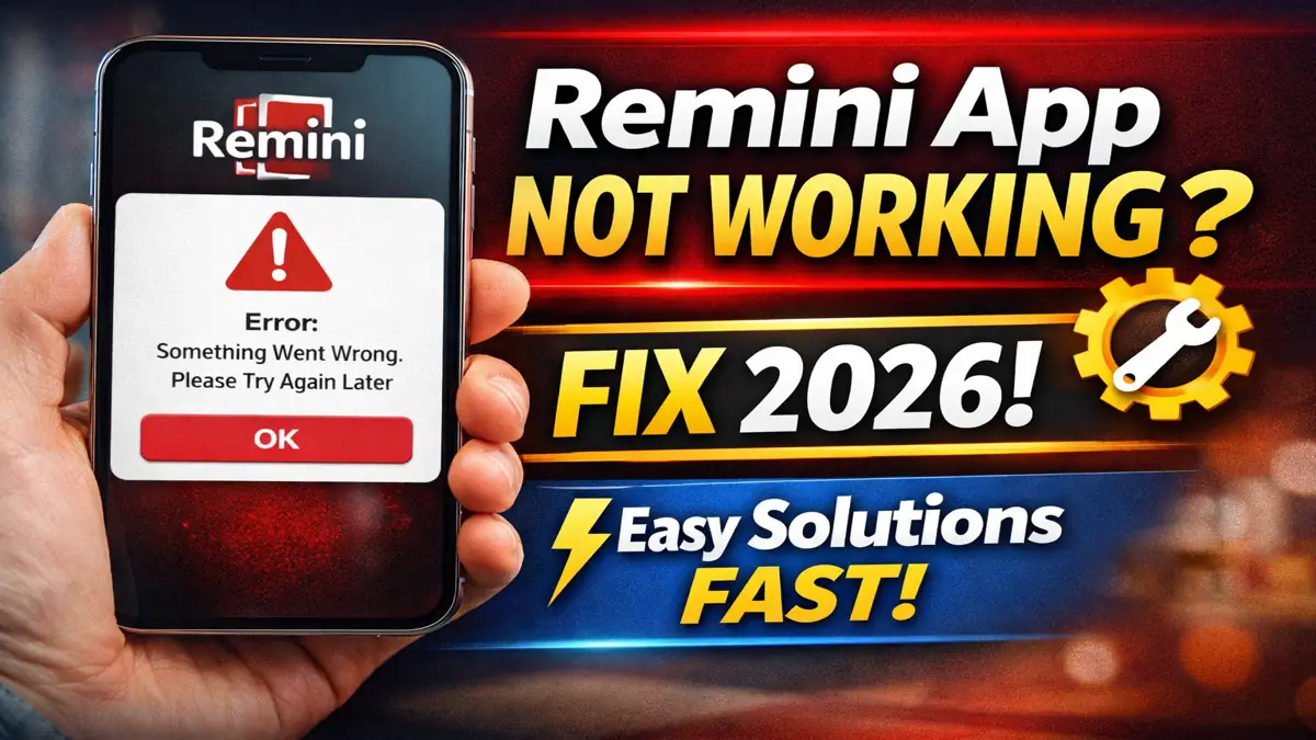 Remini not working fix is
