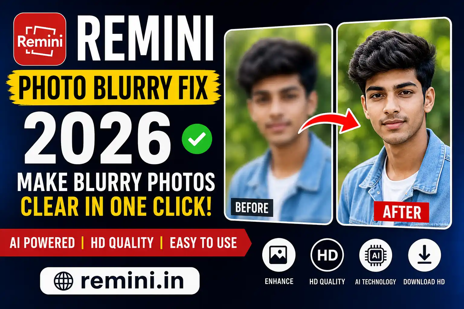 Remini Blurry Fix for Old Photos